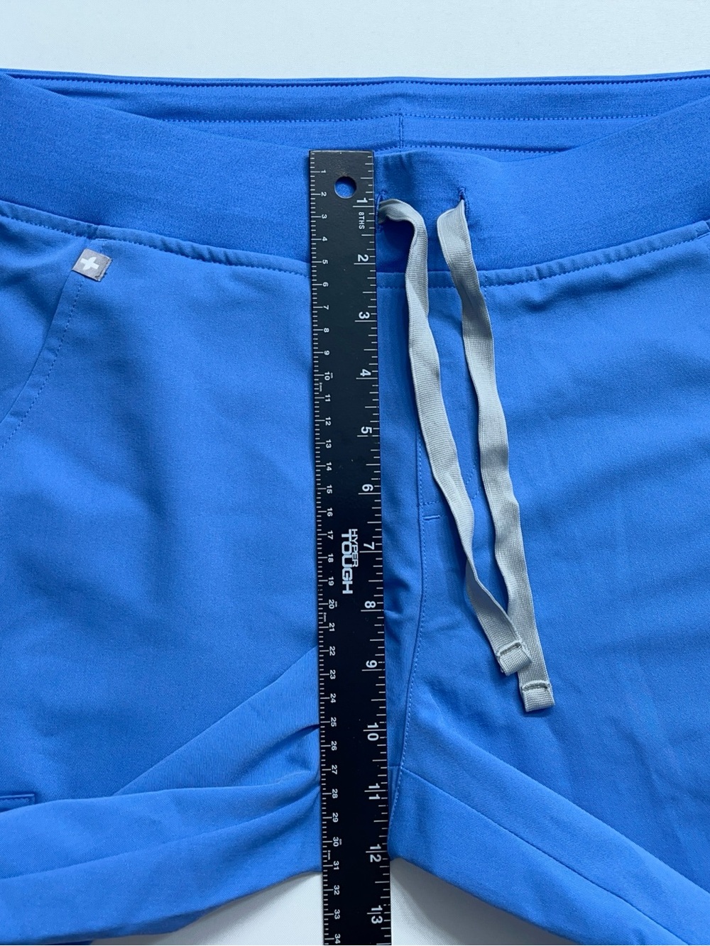 Figs Zamora Jogger Scrub Pants Womens Size Medium Blue High Waist 29” Inseam - Picture 6 of 10